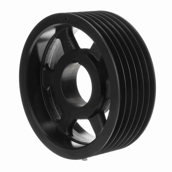 6 Groove Cast Iron Bushed Bore Multiple Sheave, 6B5V124